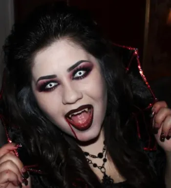 vámpír smink Halloween