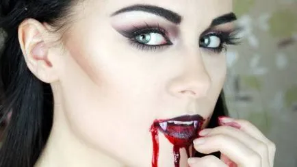 Vampire smink Halloween gyűjtemény szokatlan képek a lányok