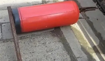 Grill fajok a gázpalack és irányítja a gyártása