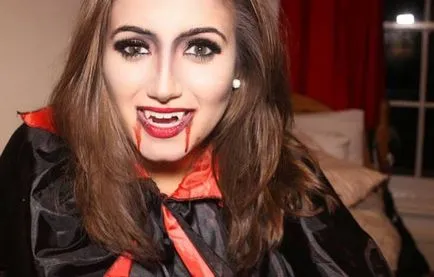 Vampire smink Halloween gyűjtemény szokatlan képek a lányok