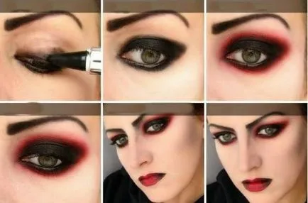 Vampire smink Halloween gyűjtemény szokatlan képek a lányok