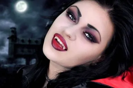 Vampire smink Halloween gyűjtemény szokatlan képek a lányok