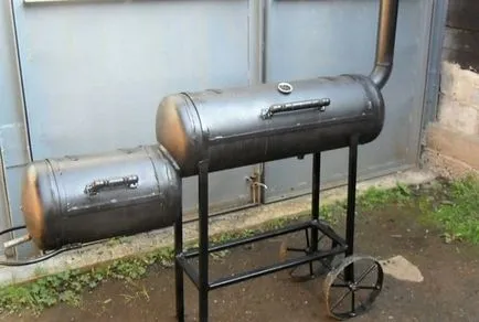 Grill fajok a gázpalack és irányítja a gyártása