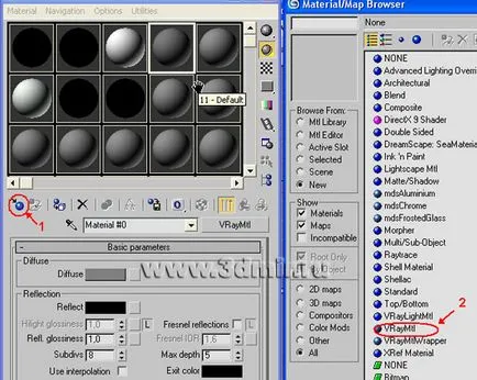 króm anyag a v-ray