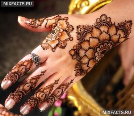Mehendi szimbólumok jelentését és képek (fotók)