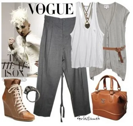 Divatos vászonnadrág