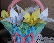 Moduláris origami virágok