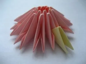 Moduláris origami színek áramköri szerelvényből (tyúk-Maid) Moduláris origami virágok áramköri szerelvényből