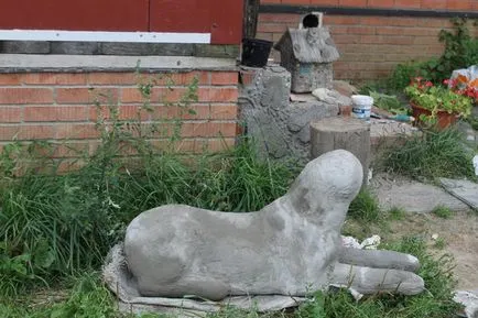 Az első tapasztalat gyártási beton szobrok (master osztály) (beton) Az első tapasztalat, hogy szobrok betonból (master class)