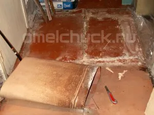 Önterülő padló a konyhában