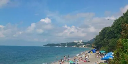 A tenger a falu Lermontov (Tuapse kerület) (Tuapse) A tenger a falu Lermontov (Tuapse kerület)