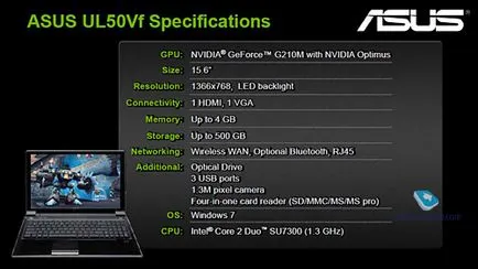 Az NVIDIA Optimus új technológia példáján asus ul50vf