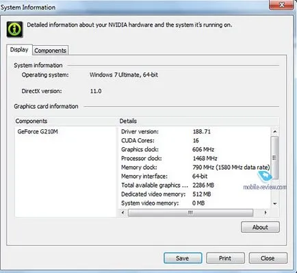 Az NVIDIA Optimus új technológia példáján asus ul50vf