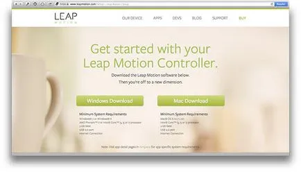 Áttekintés Leap Motion vezérlő
