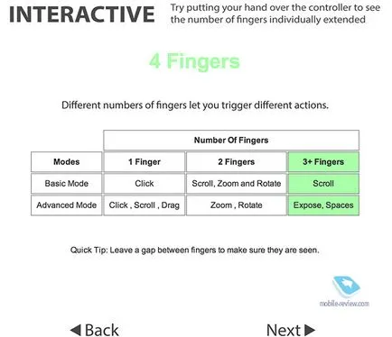Böngésszen a Leap Motion