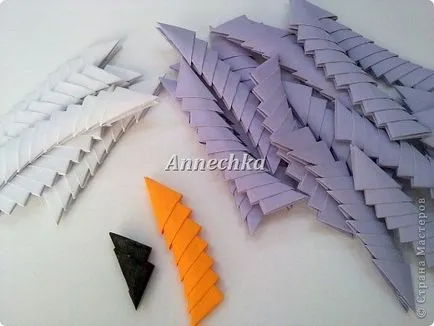 Origami háromszög modulok papír rendszerek kezdőknek és video tutorials (modulok) Origami háromszög modulok a rendszer a papír a kezdők és a video tutorials