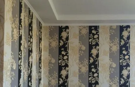 Befejező gipszkarton alatt a tapéta finom kidolgozás