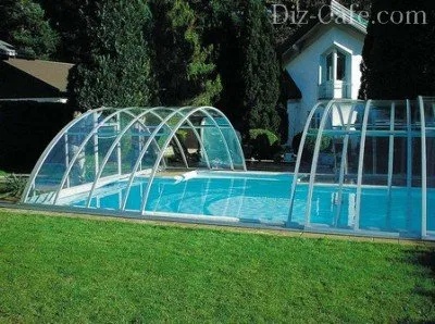 Pavilon a medence a kezüket - az építési utasítás
