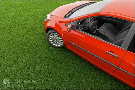 Parkolás a ház saját kezével -, hogyan lehet egy parkoló fotó (faház) Parkolás a ház saját kezével -, hogyan lehet egy parkoló Photo