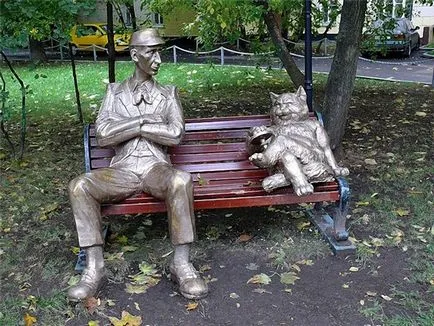 Emlékművek és szobrok macskák