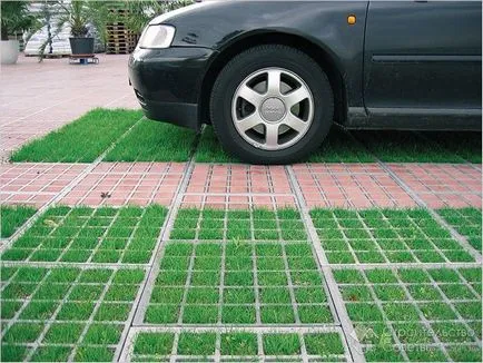 Parkolás a ház saját kezével -, hogyan lehet egy parkoló fotó (faház) Parkolás a ház saját kezével -, hogyan lehet egy parkoló Photo
