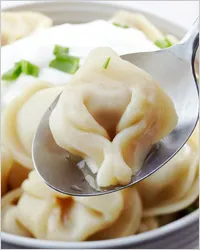 Házi gombóc - finom házi gombóc (pelmeni) Házi galuskával - finom házi galuskával
