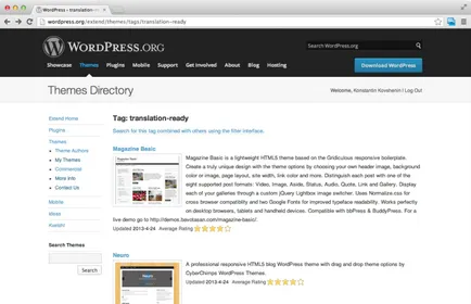 Transzfer a wordpress, az átviteli módszer 2
