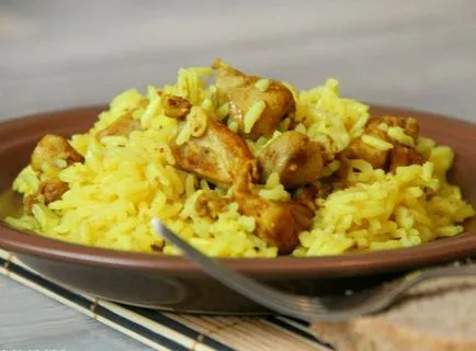 Pilaf csirkét a sütőbe