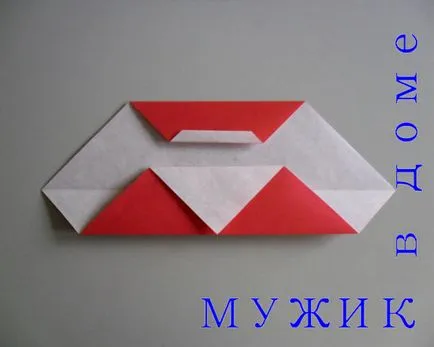 Hack Mikulás a papírt a kezét (origami)