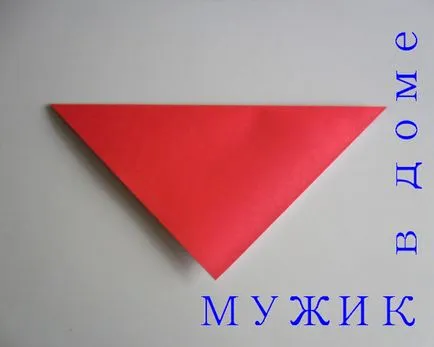 Hack Mikulás a papírt a kezét (origami)