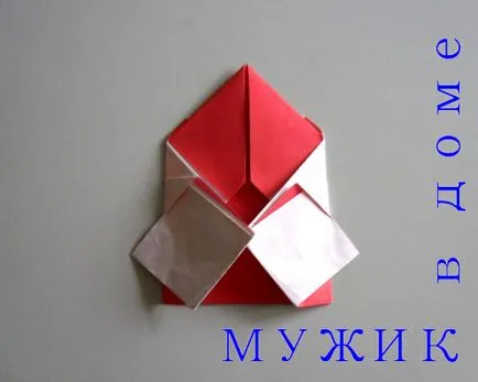 Hack Mikulás a papírt a kezét (origami)