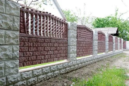 Festés beton kerítés - a választott anyagok és technológiák (festés) Festés beton kerítés - a választott anyagok és technológiák
