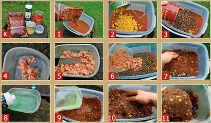 Csali ponty és ponty saját kezével, házi receptek