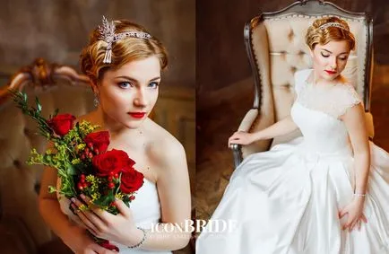 Frizura a tiara, iconbride