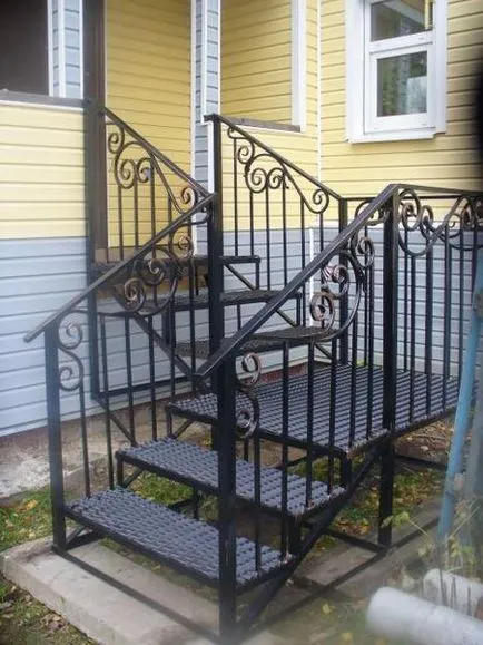 Side veranda fém kezüket, fotó gyártási utasításokat, hogyan kell csinálni