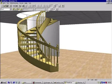 lépcső tervezési program egy magánházban online tervező rajz és számítás, 3d
