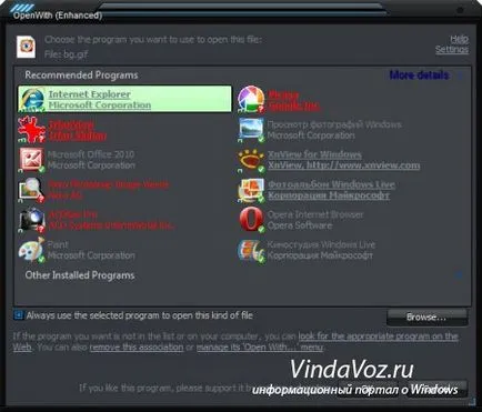 A program nyitott a