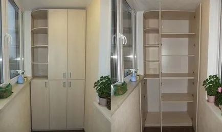 Cum de a face un dulap frumos la balcon (logie) cu ghidul mâini cu fotografii