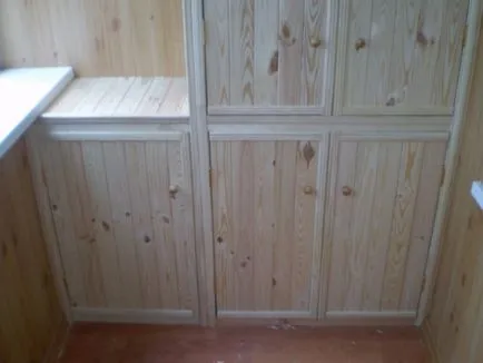 Cum de a face un dulap frumos la balcon (logie) cu ghidul mâini cu fotografii