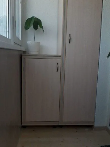 Cum de a face un dulap frumos la balcon (logie) cu ghidul mâini cu fotografii