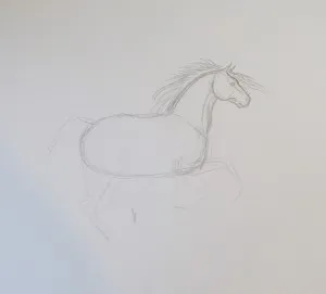 Cum de a desena un cal desen cu un creion în etape, copilul meu