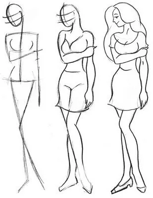 Cum de a desena o femeie creion în etape