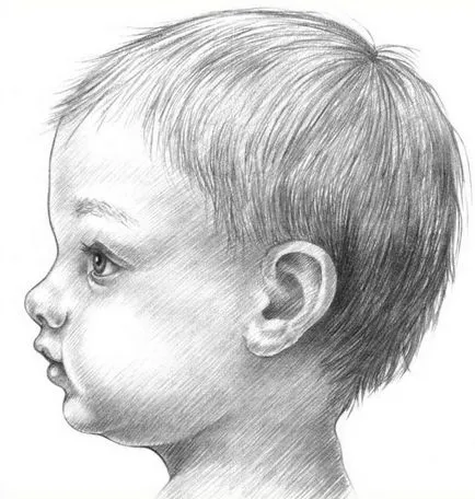 Cum să elaboreze un creion se confruntă treptat capul copilului (în etape) Cum să elaboreze un creion se confruntă treptat capul copilului