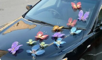 Cum sa faci un decor pe masina de nunta cu mâinile (foto)