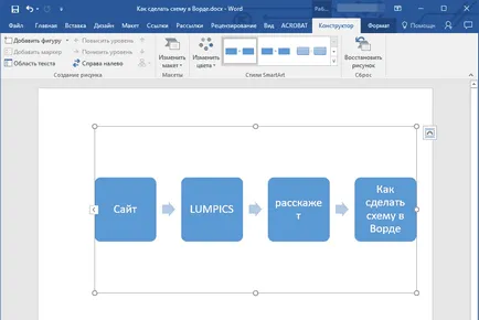 Cum se schema 1 într-un cuvânt (Word) Cum de a face o diagramă într-un cuvânt 1