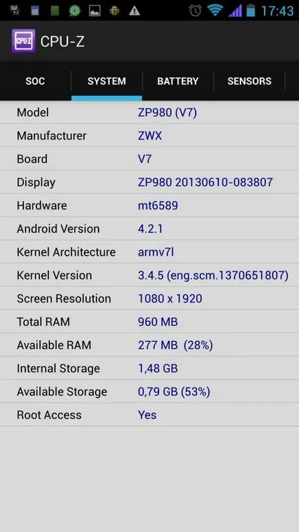 Cum pentru a afla caracteristicile telefonului pe Android (telefon) Cum pentru a afla caracteristicile telefonului pe Android