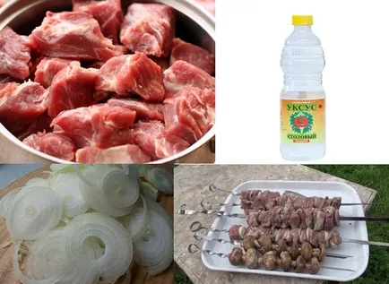 Cum delicioase frigarui marinate de carne de porc - 10 dintre cele mai delicioase marinatele la carne a fost moale și
