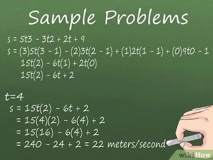 Cum de a calcula viteza instantanee