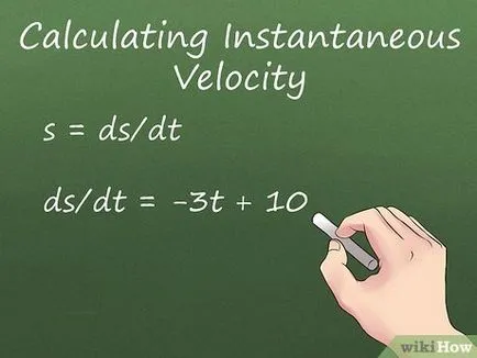Cum de a calcula viteza instantanee