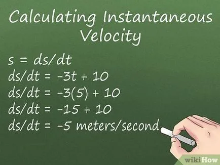 Cum de a calcula viteza instantanee